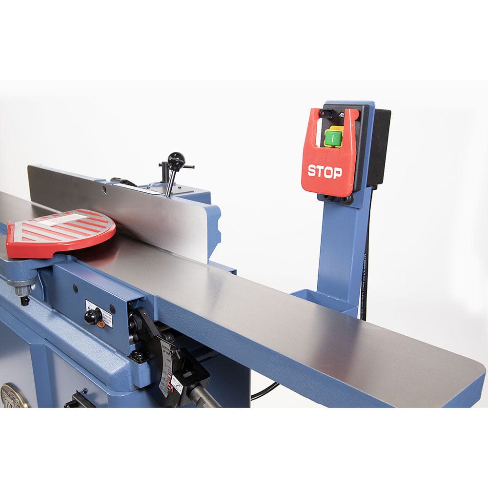 8" Parallelogram Jointer with 4-sided Insert Helical Cutterhead 3HP 1Ph 220V only