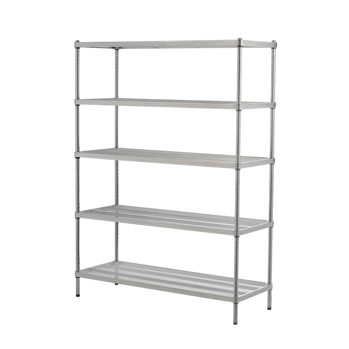 MeshWorks Shelving 5 Tier Silver alt 0