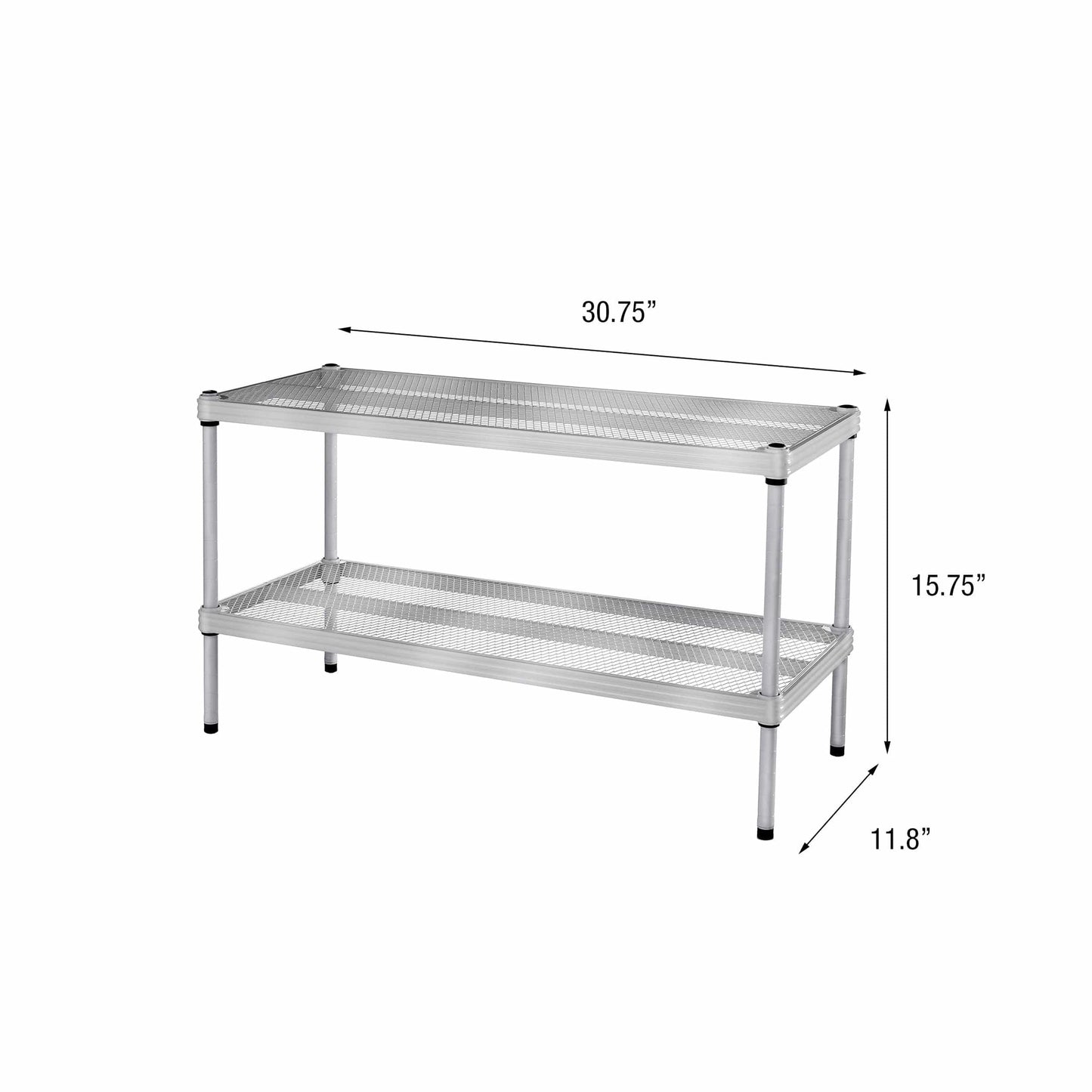 MeshWorks Shoe Shelf Silver alt 0