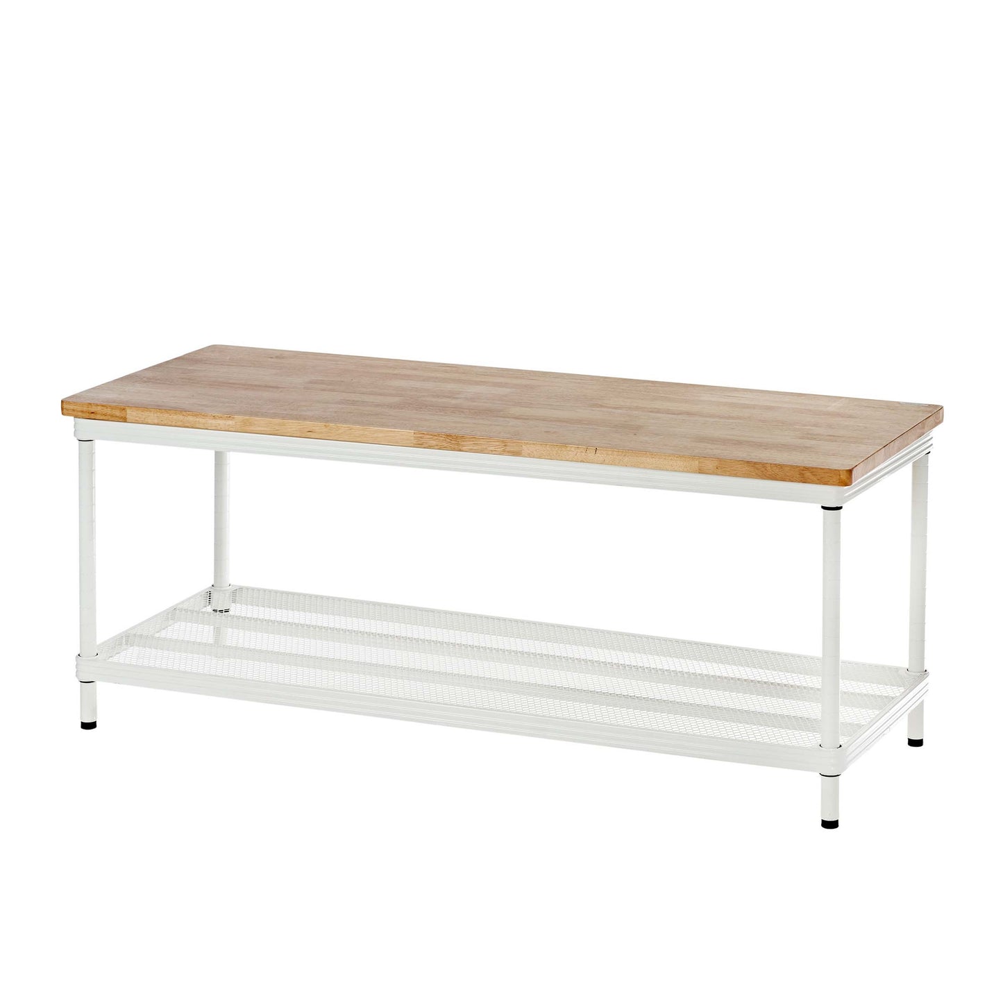 MeshWorks Entryway Bench White alt 0