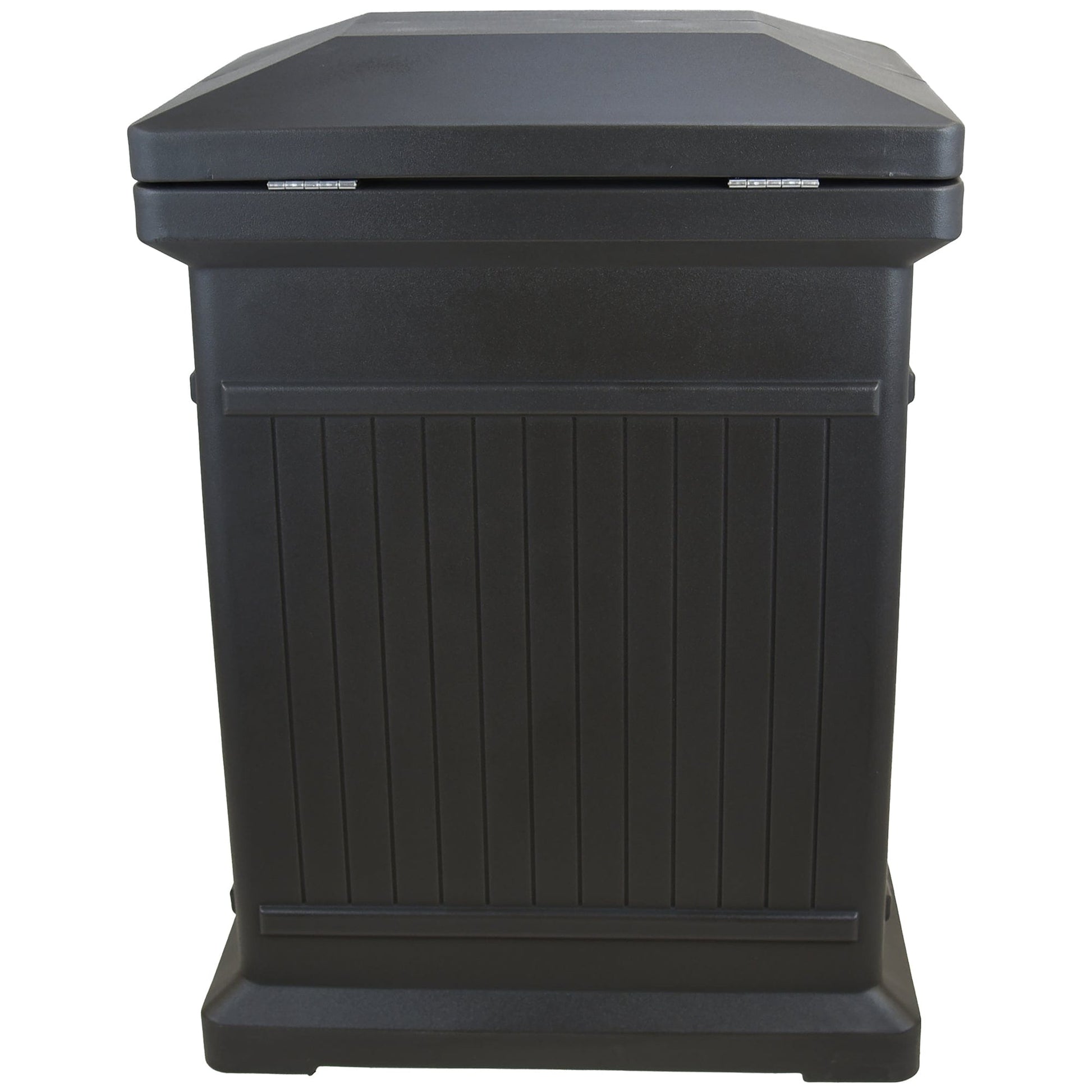 ParcelWirx Premium Vertical Lockable Package Delivery Box with Hinged Lid Graphite alt 0