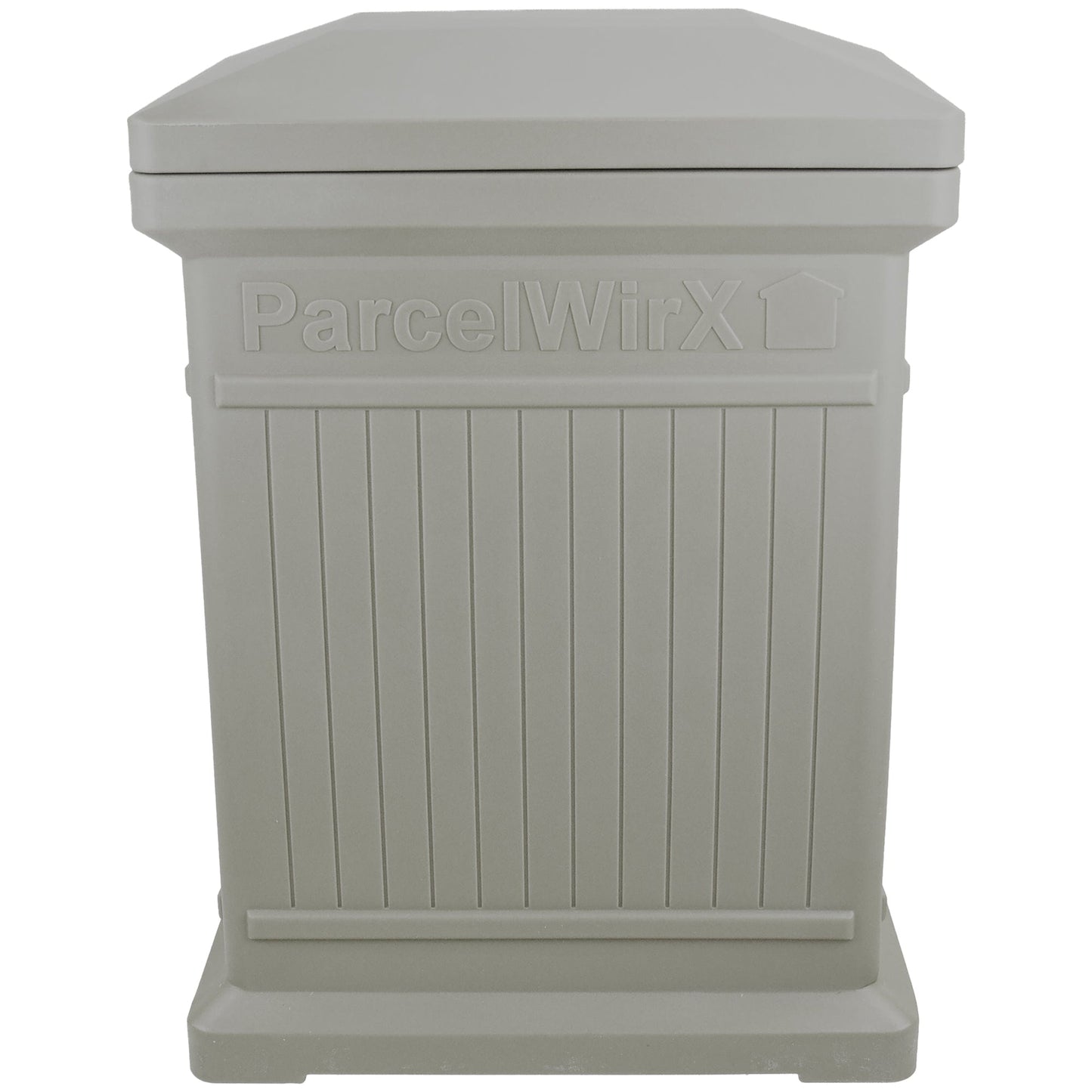 ParcelWirx Vertical Package Delivery Box with Lift Off Lid Prestige Pewter alt 0
