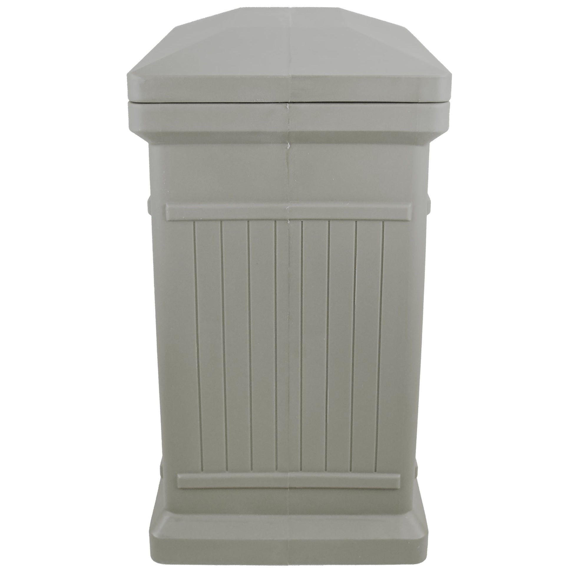 ParcelWirx Vertical Package Delivery Box with Lift Off Lid Prestige Pewter alt 0