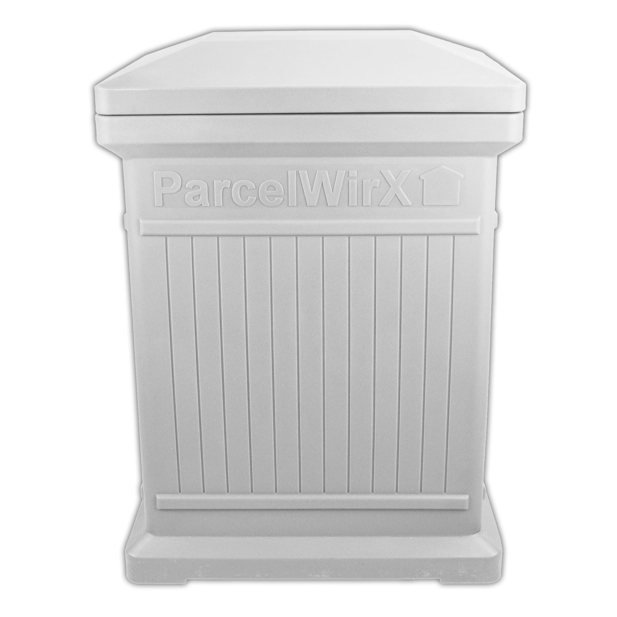 ParcelWirx Vertical Package Delivery Box with Lift Off Lid Slate Gray alt 0