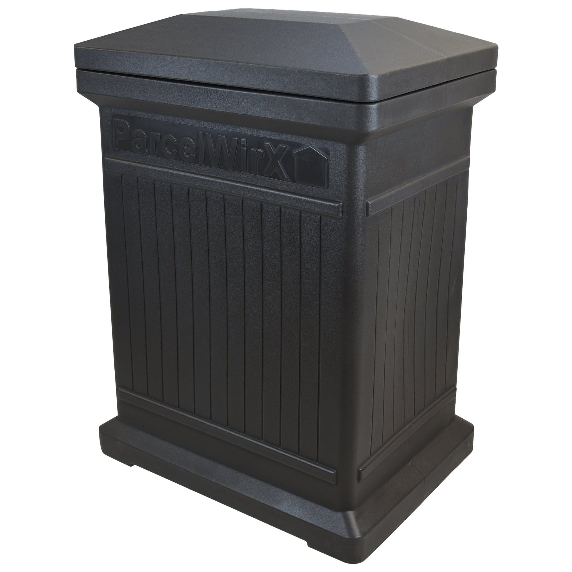 ParcelWirx Vertical Package Delivery Box with Lift Off Lid Graphite alt 0