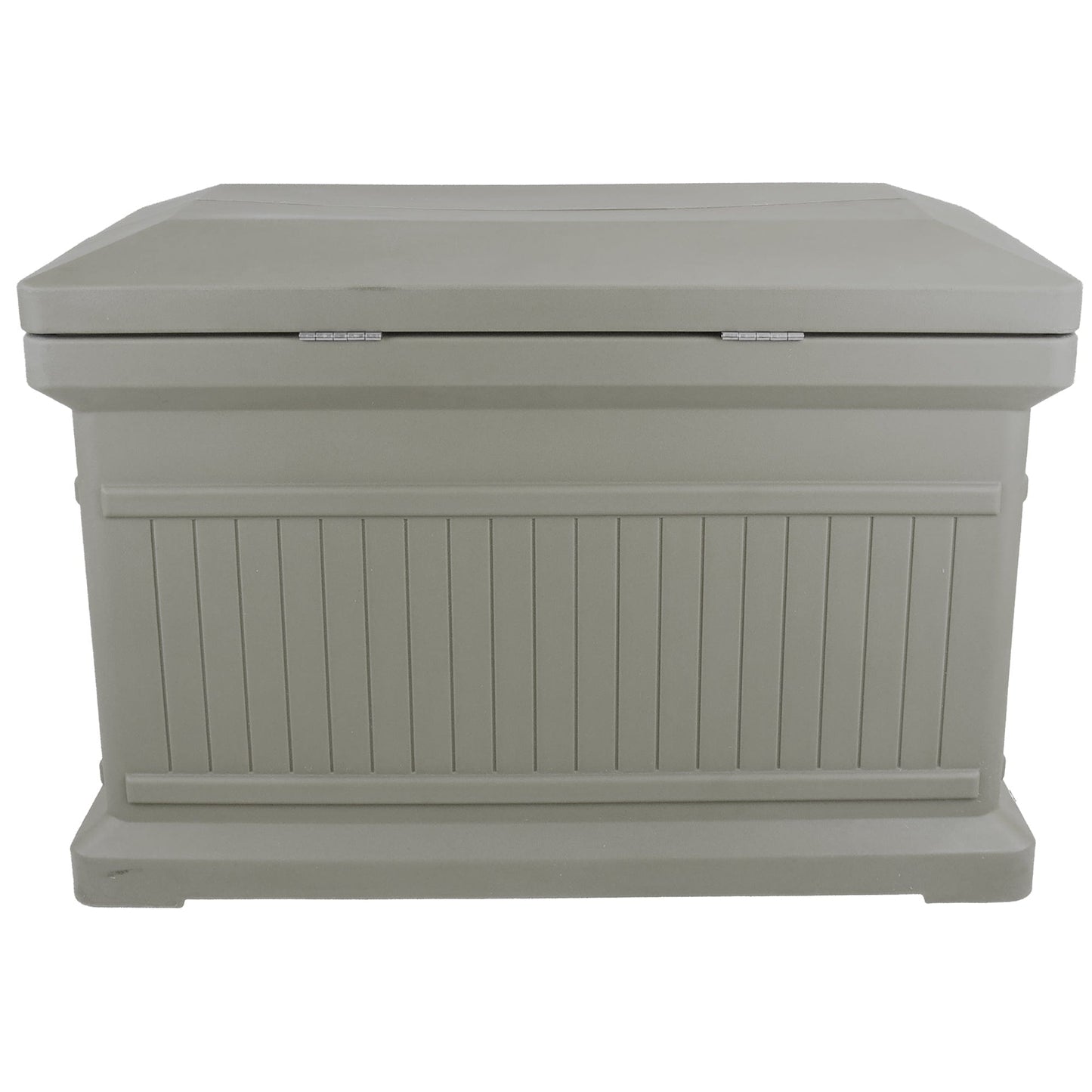 ParcelWirx Premium Horizontal Lockable Package Delivery Box with Hinged Lid Prestige Pewter alt 0