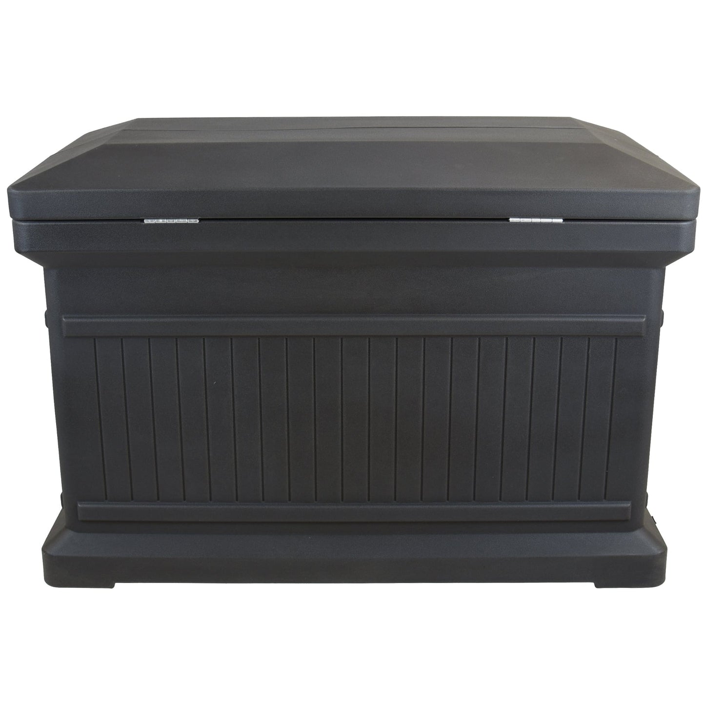 ParcelWirx Premium Horizontal Lockable Package Delivery Box with Hinged Lid Graphite alt 0