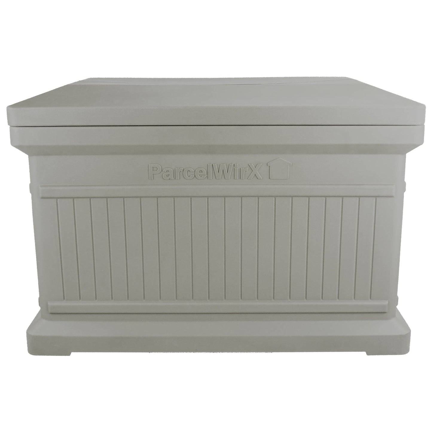 ParcelWirx Horizontal Package Delivery Box with Lift Off Lid Prestige Pewter alt 0
