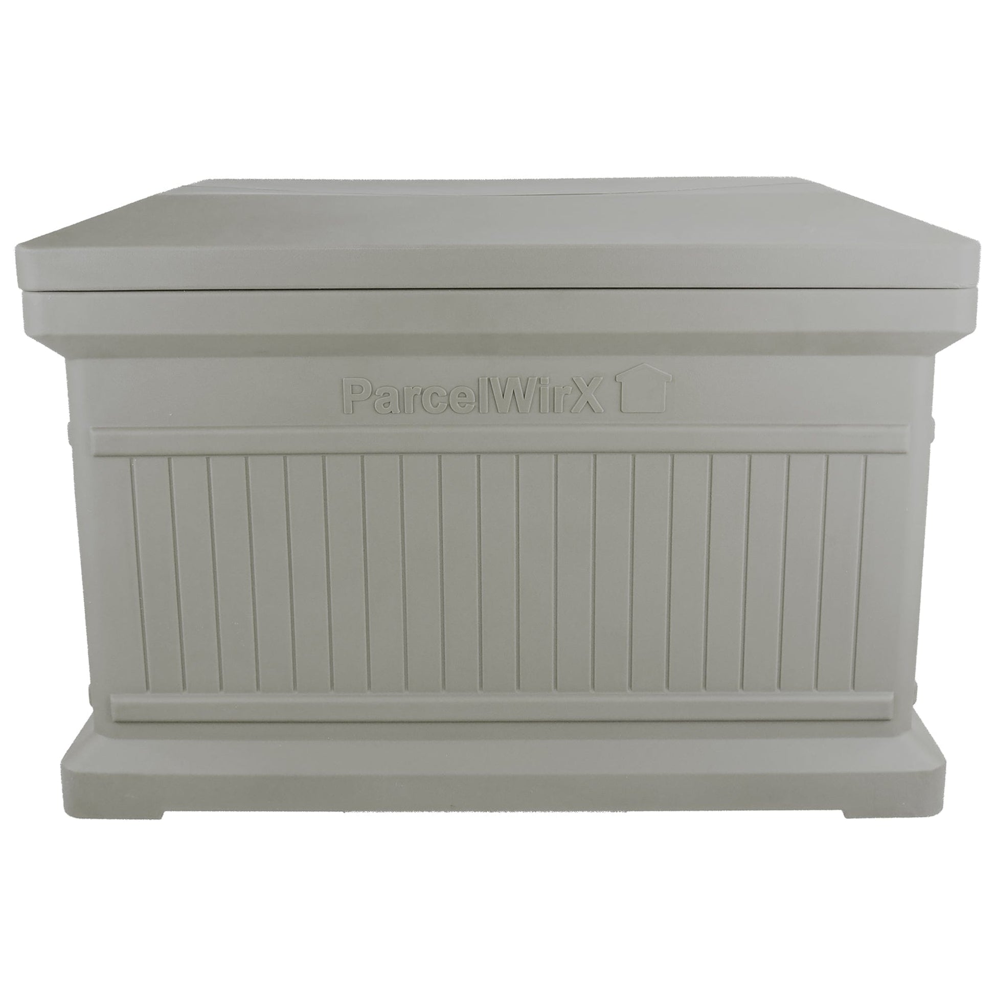 ParcelWirx Horizontal Package Delivery Box with Lift Off Lid Prestige Pewter alt 0