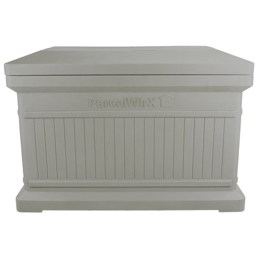 ParcelWirx Horizontal Package Delivery Box with Lift Off Lid Prestige Pewter alt 0