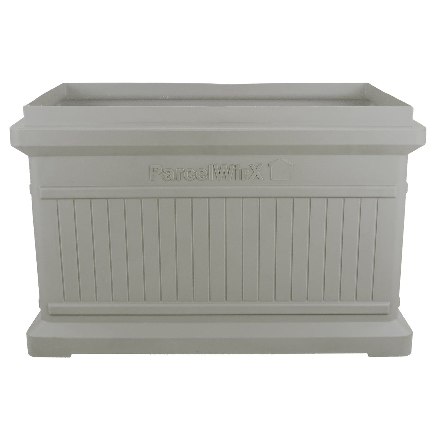ParcelWirx Horizontal Package Delivery Box with Lift Off Lid Prestige Pewter alt 0