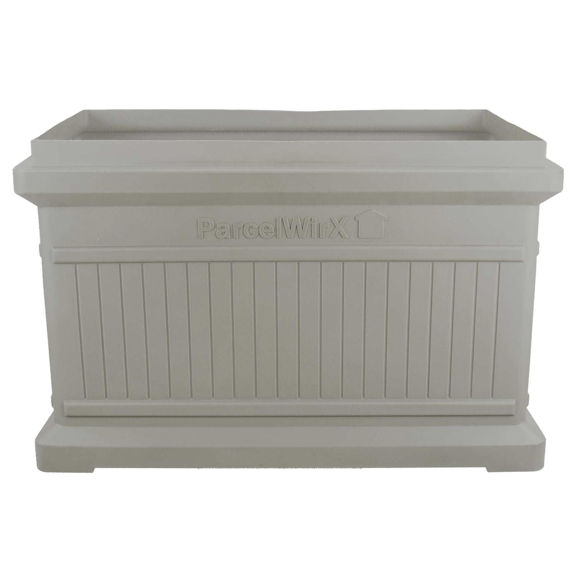 ParcelWirx Horizontal Package Delivery Box with Lift Off Lid Prestige Pewter alt 0