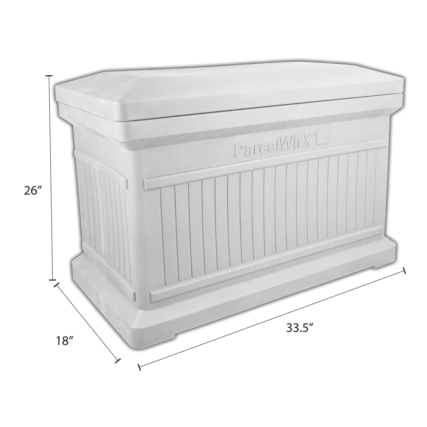 ParcelWirx Horizontal Package Delivery Box with Lift Off Lid alt 5
