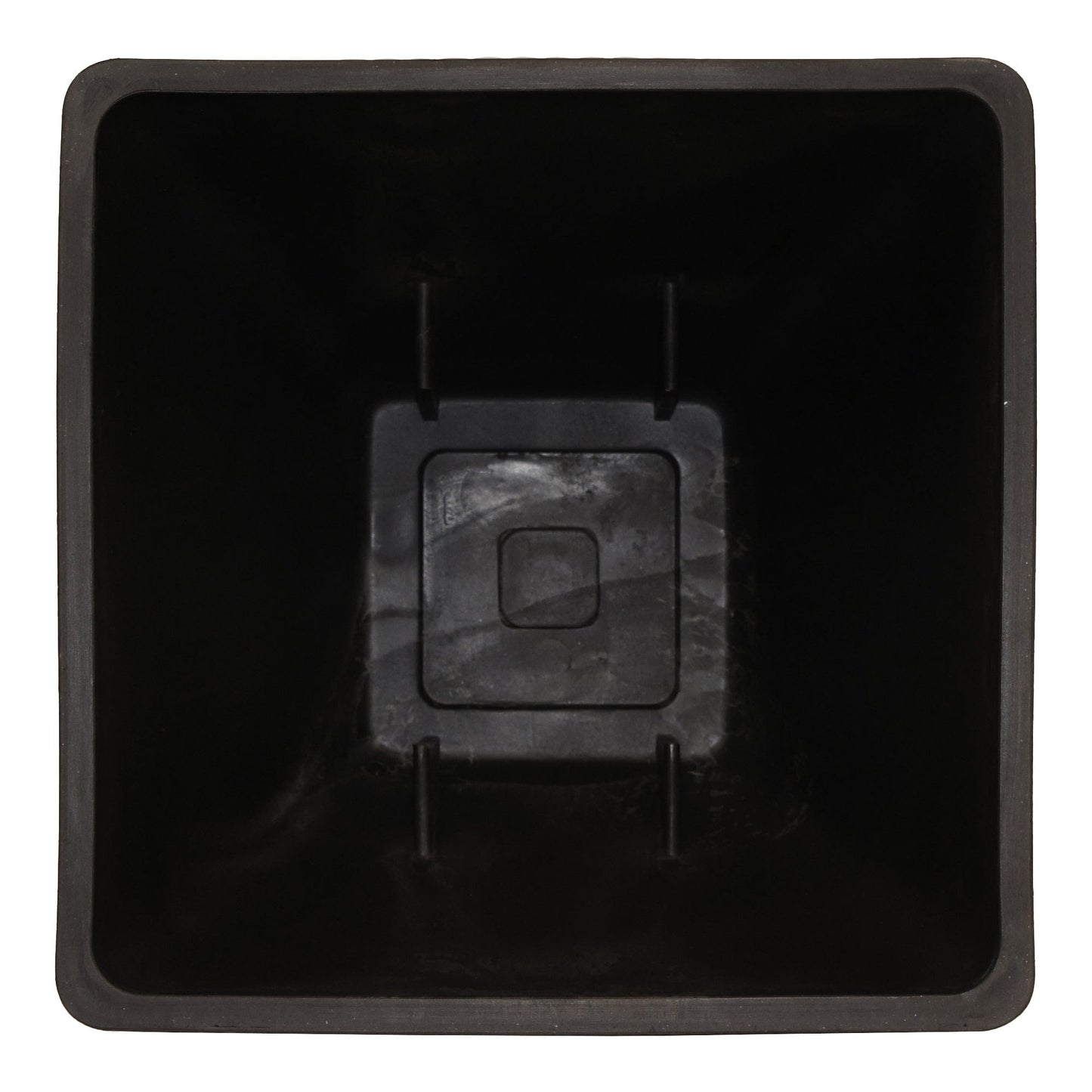 12" Square Garden Planter with Wrought Iron Stand Graphite alt 0