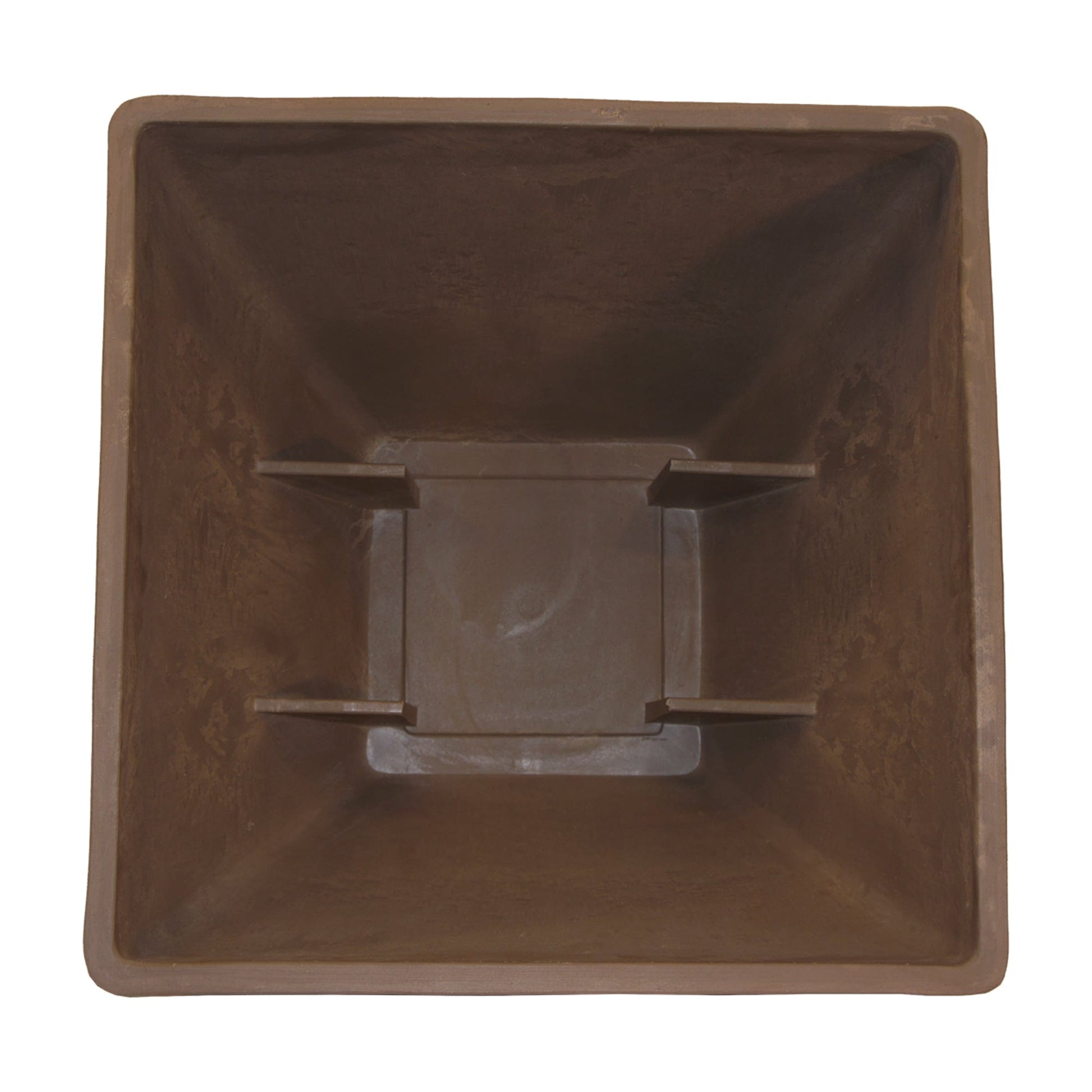 20" Square Garden Planter Oak alt 0