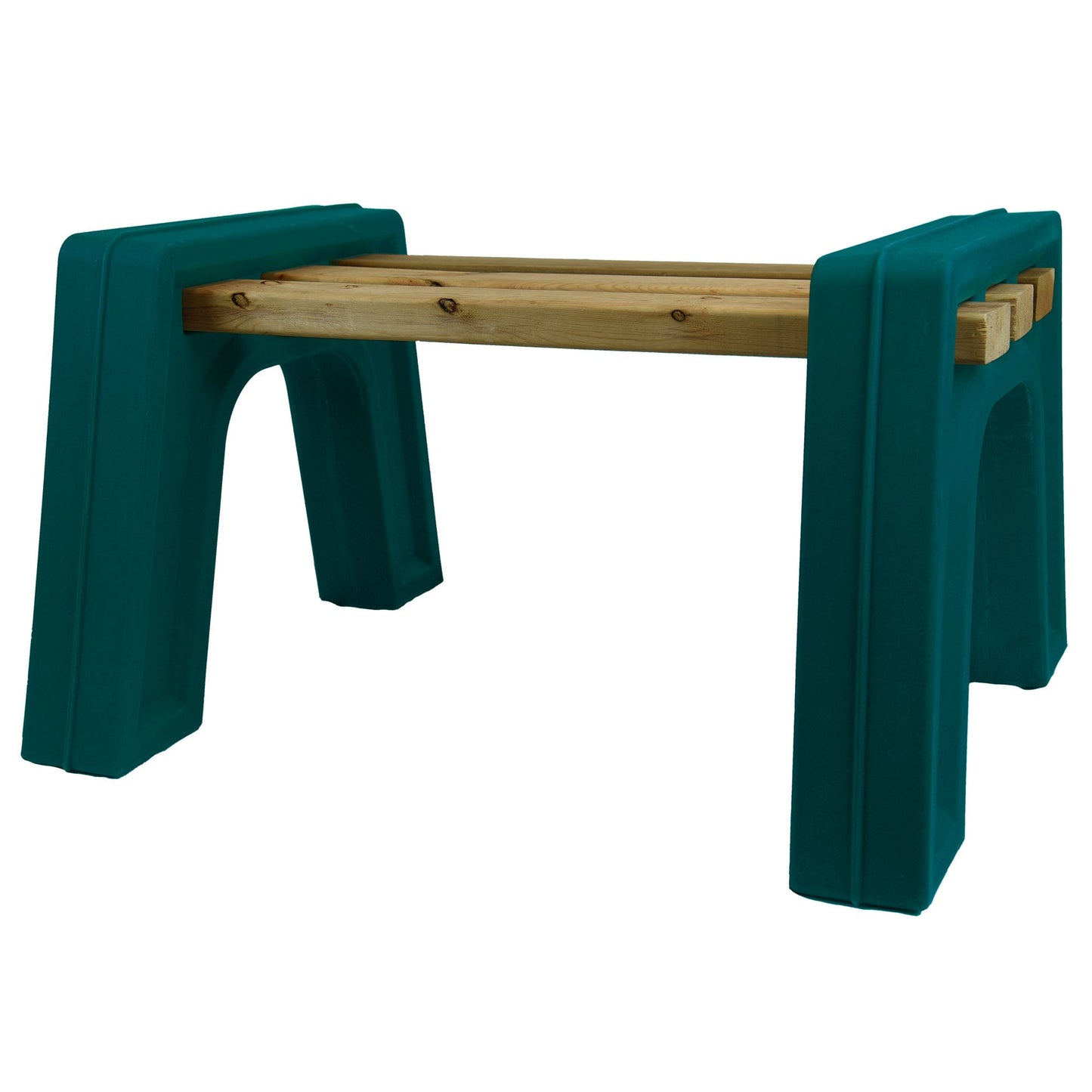 Custom Length Lightweight Backless Bench Ends Kentucky Green alt 0