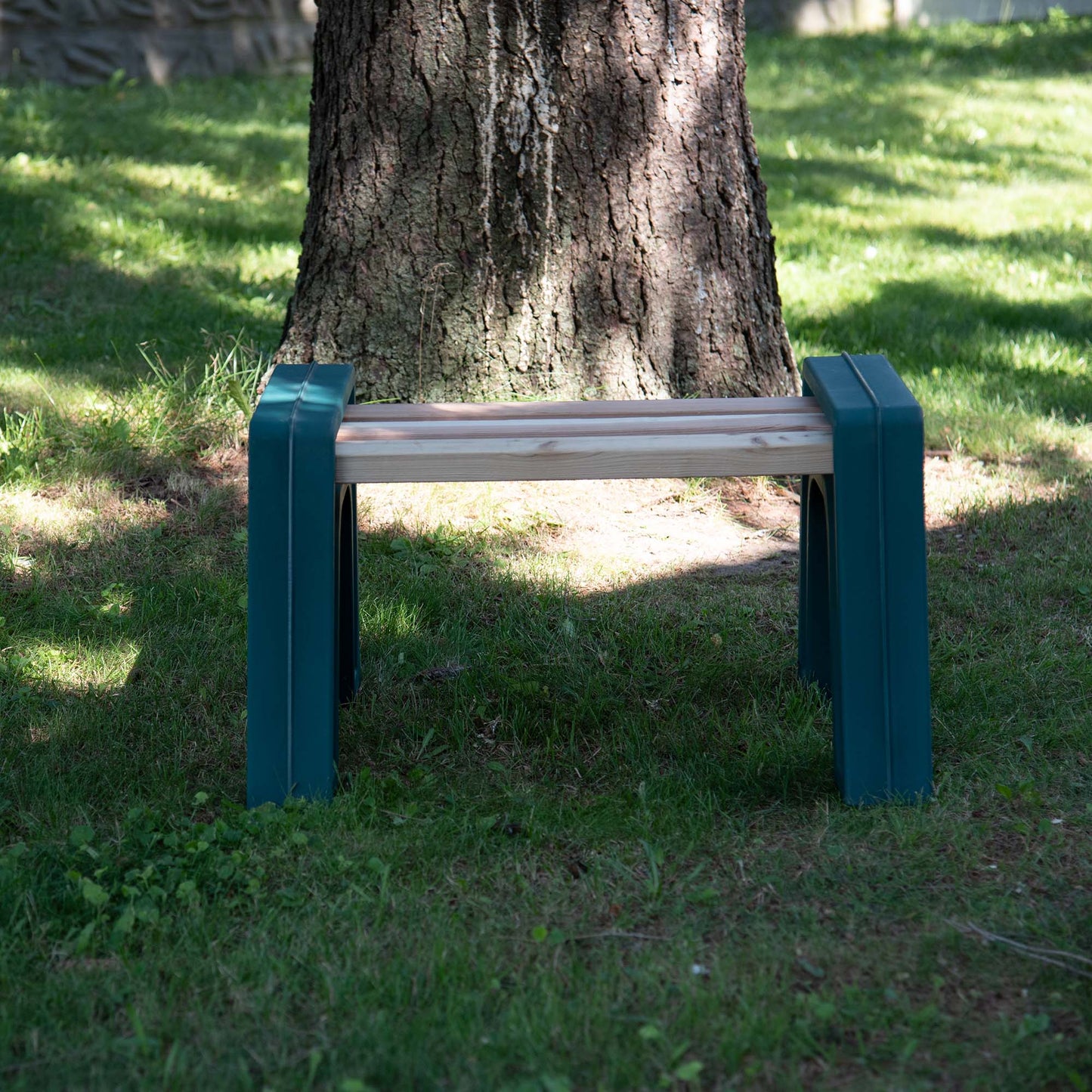 Custom Length Lightweight Backless Bench Ends Kentucky Green alt 4