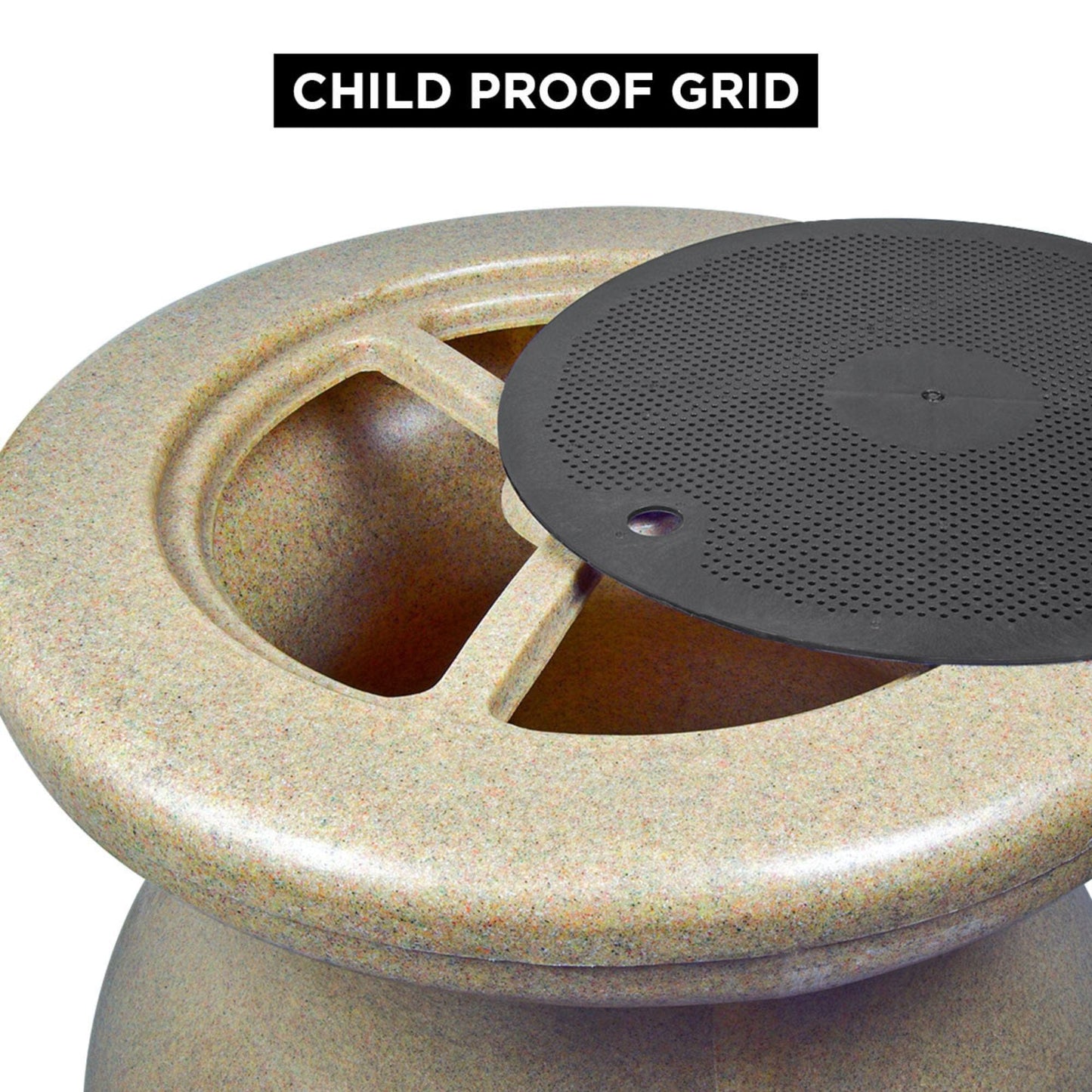 Koolscapes Decorative Rain Barrel Sandstone 55 Gal. alt 0