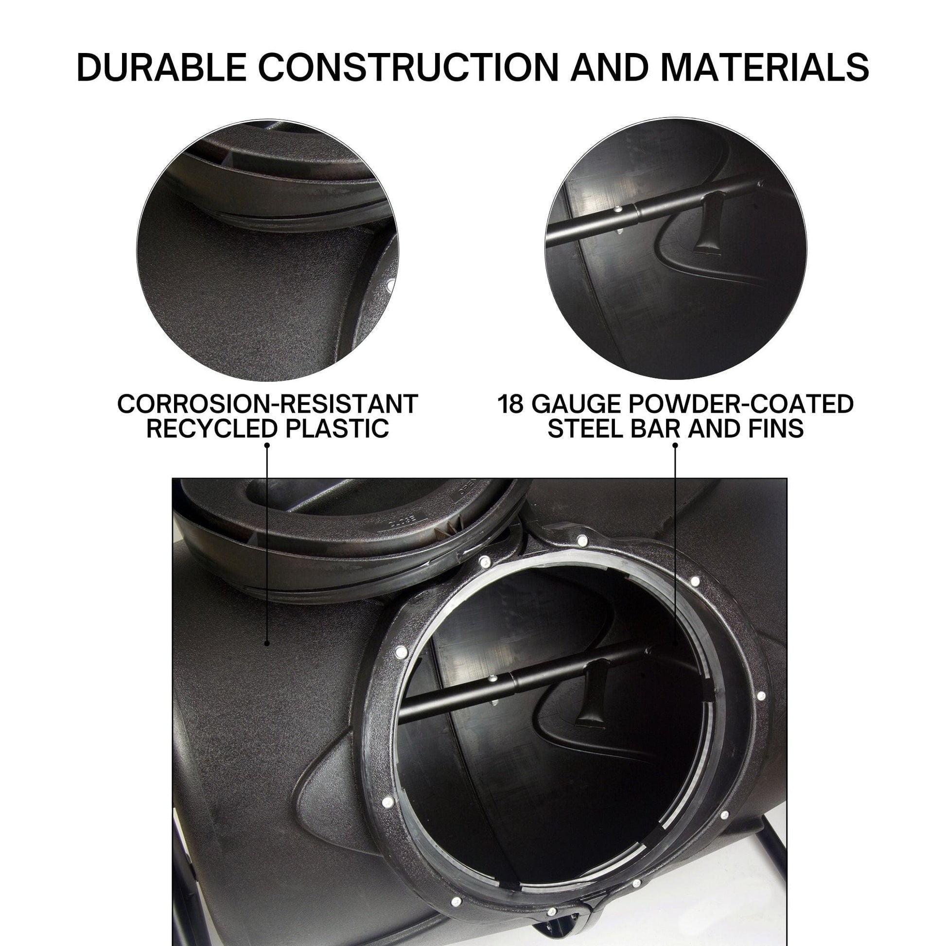 Koolscapes HD Wheeled Tumbling Composter 50 Gal. alt 0