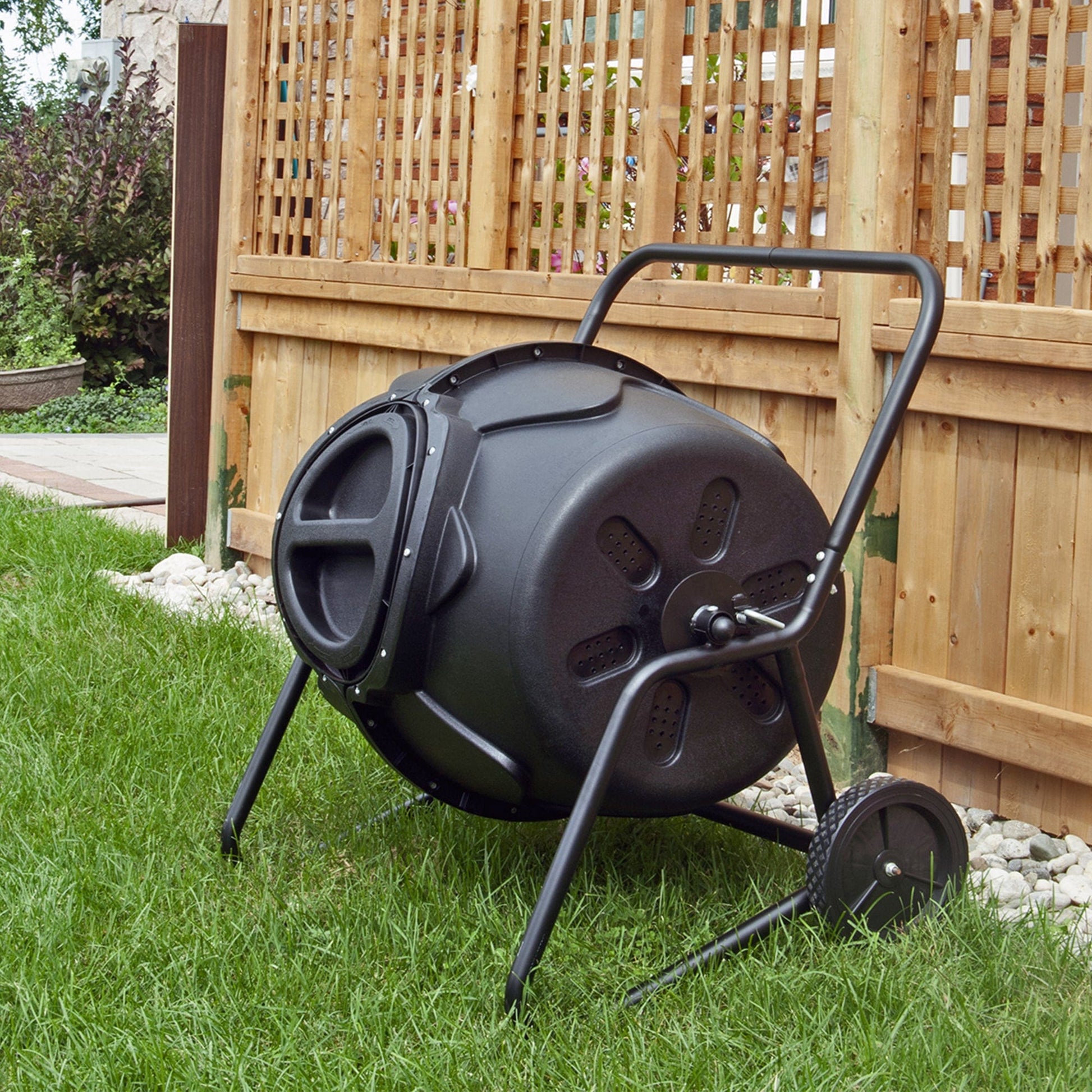 Koolscapes HD Wheeled Tumbling Composter 50 Gal. alt 0