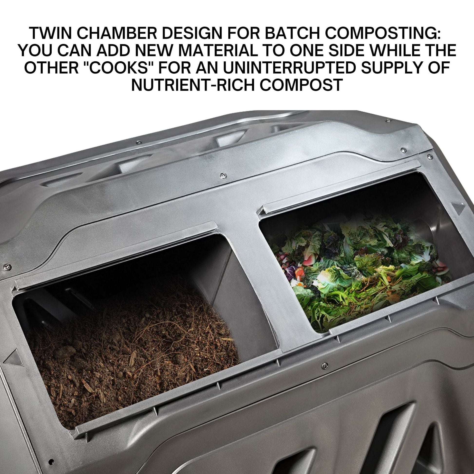 Koolscapes Dual Chamber Rotary Composter 42 Gal alt 0