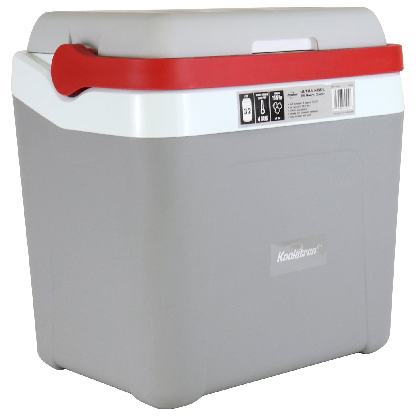 Koolatron Ultra Kool Ice Chest Cooler with Carry Handle 25L alt 0