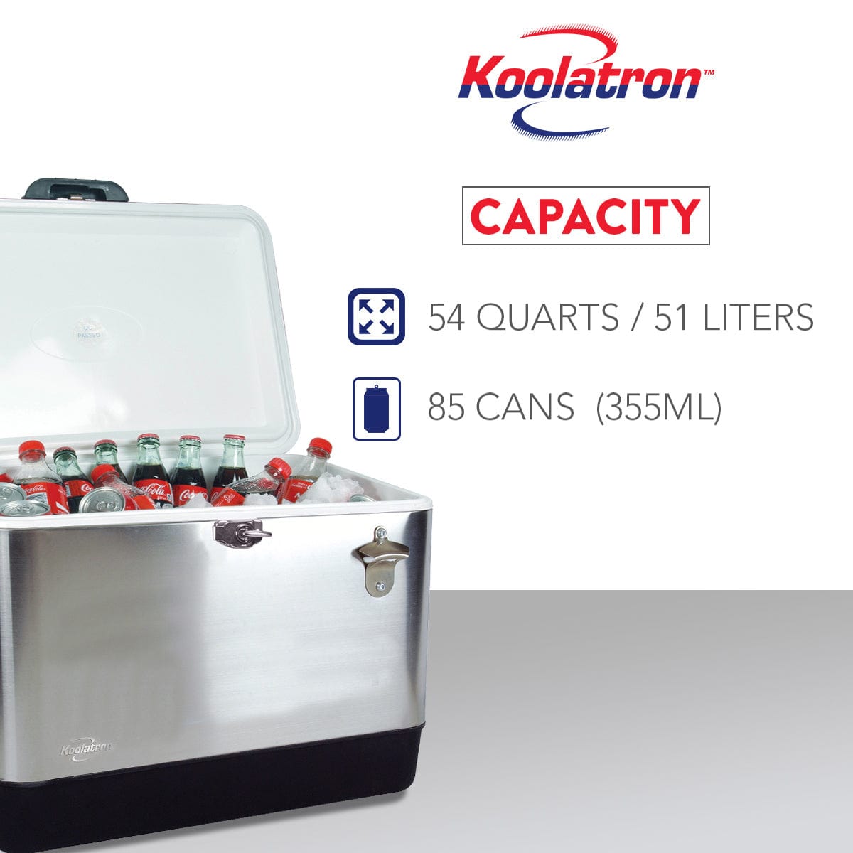 Koolatron Steel Ice Chest Cooler 54 qt. alt 0