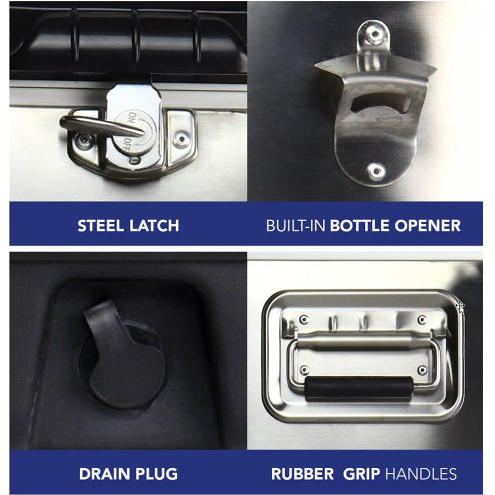 Koolatron Steel Ice Chest Cooler 54 qt. alt 0