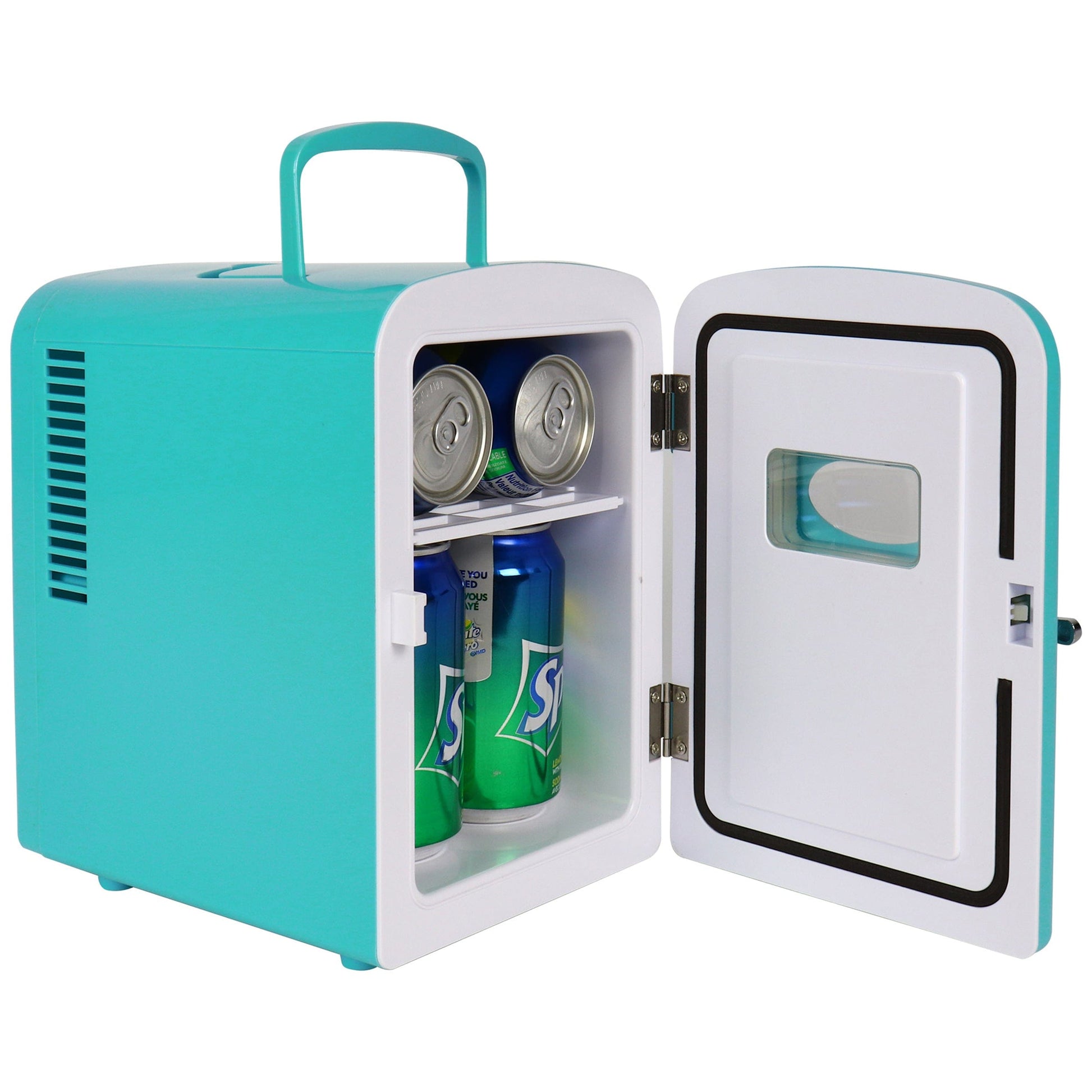 Retro Portable Mini Fridge 4L Green 110V AC / 12V DC alt 0