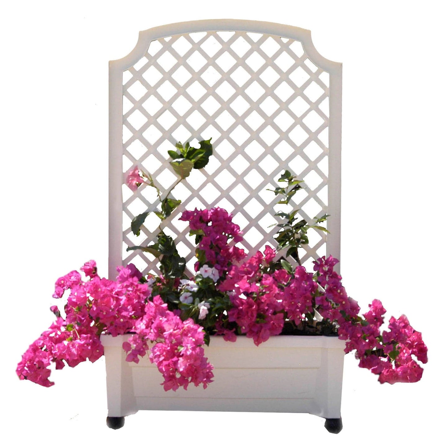 Calypso Planter Trellis White alt 0