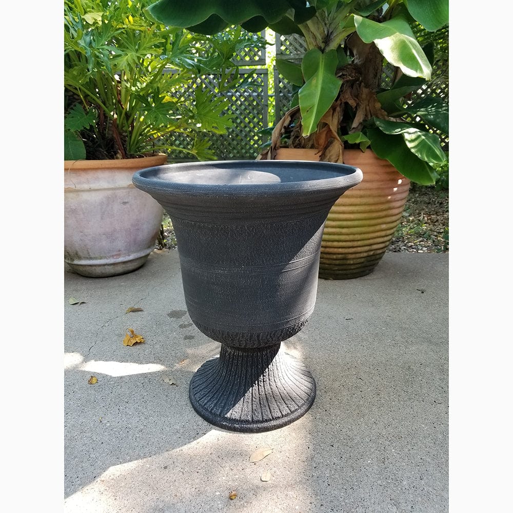 Modena Urn Planter Washed Dark Gray alt 0