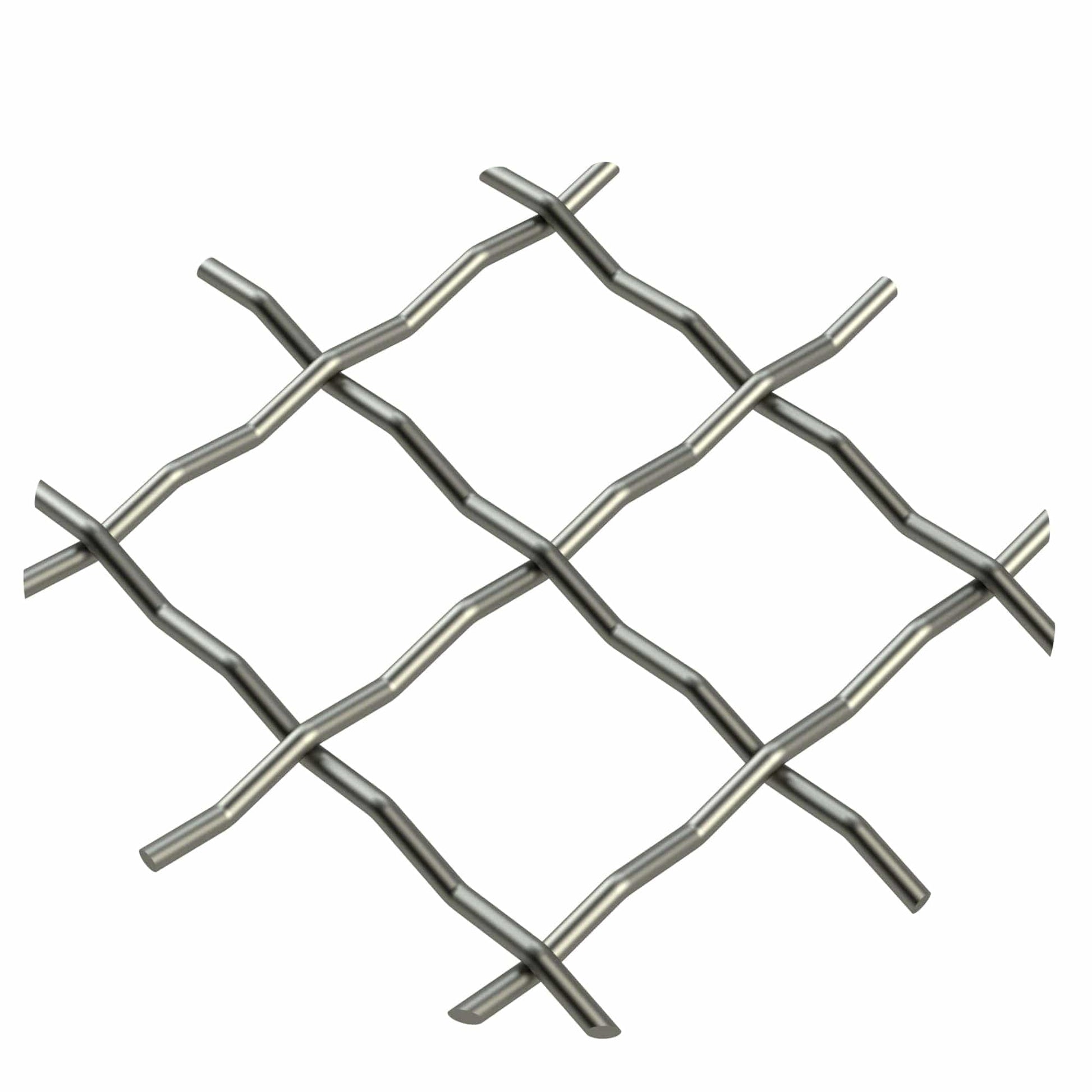 .75" Pressed Single Diamond Decorative Grille - Antique Pewter, 18" W x 48" L Sheet alt 75