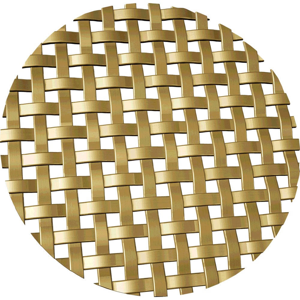 .1875" Flat Square Decorative Grille - Satin Brass, 18" W x 48" L Sheet alt 1875