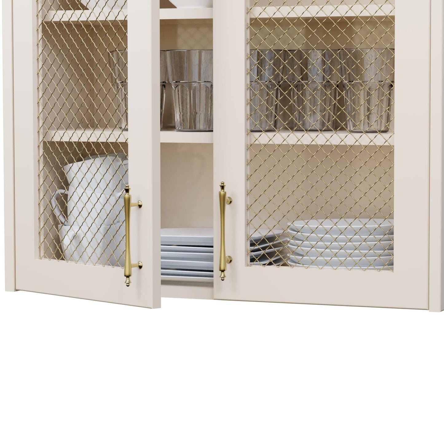 .75" Pressed Single Diamond Decorative Grille - Satin Brass, 36" W x 24" L Sheet alt 75