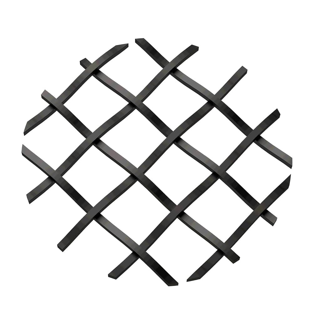 .5" Straight Flat Diamond Decorative Grille - Flat Black, 36 alt 0