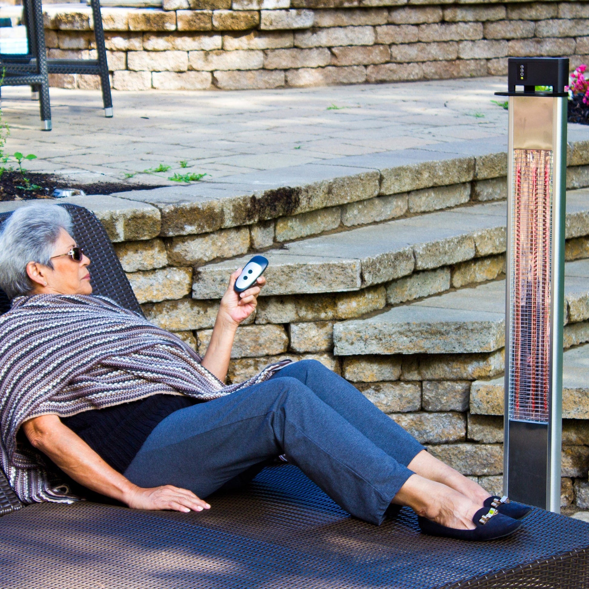 EnerG+ Infrared Electric Outdoor Heater Freestanding with Remote alt 0