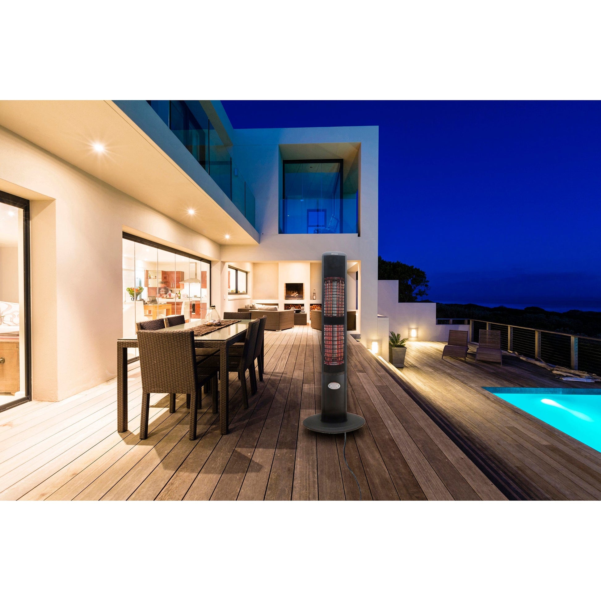 EnerG+ Infrared Electric Outdoor Heater - Freestanding with Remote alt 0