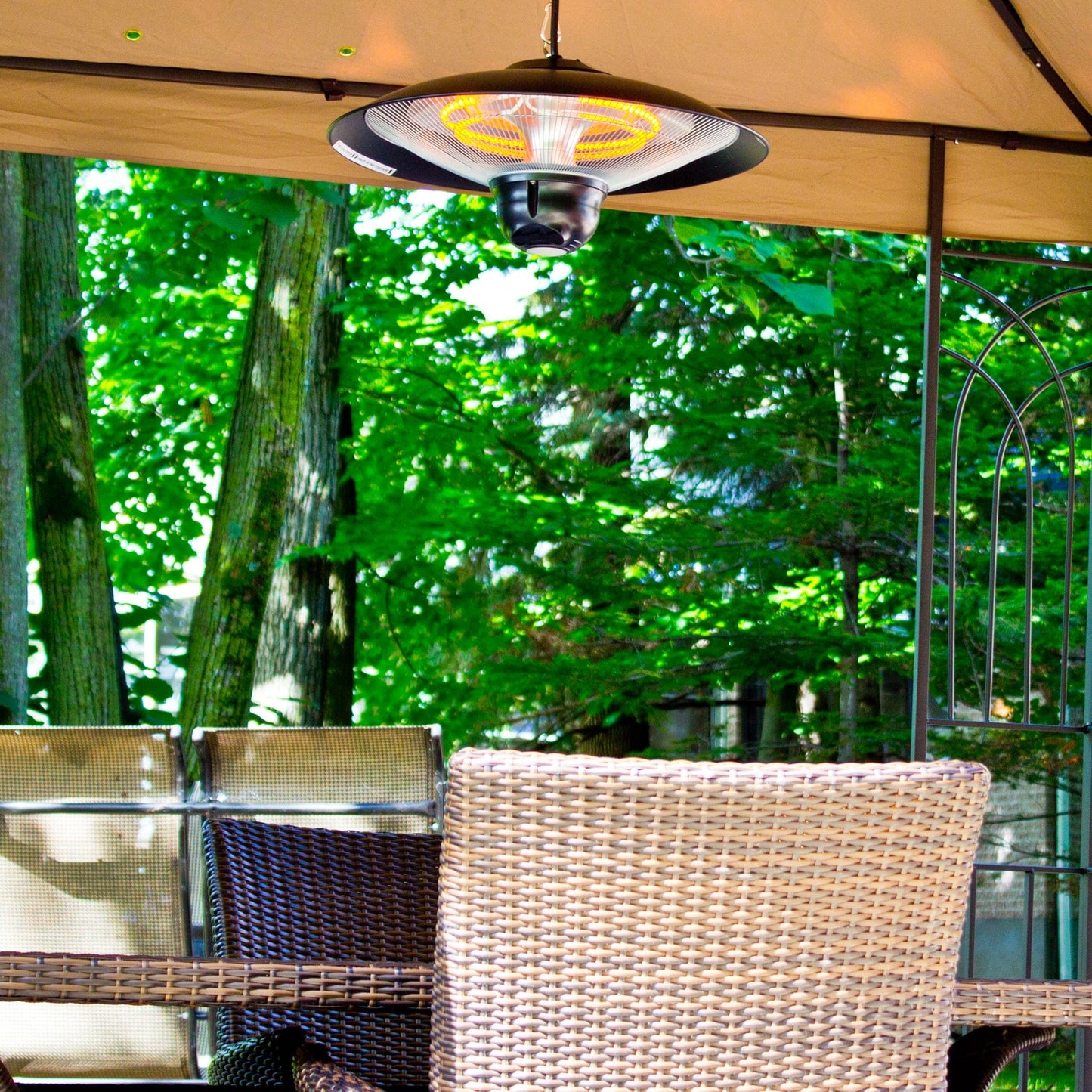 EnerG+ Infrared Electric Outdoor Heater - Hanging with LED & Remote alt 0