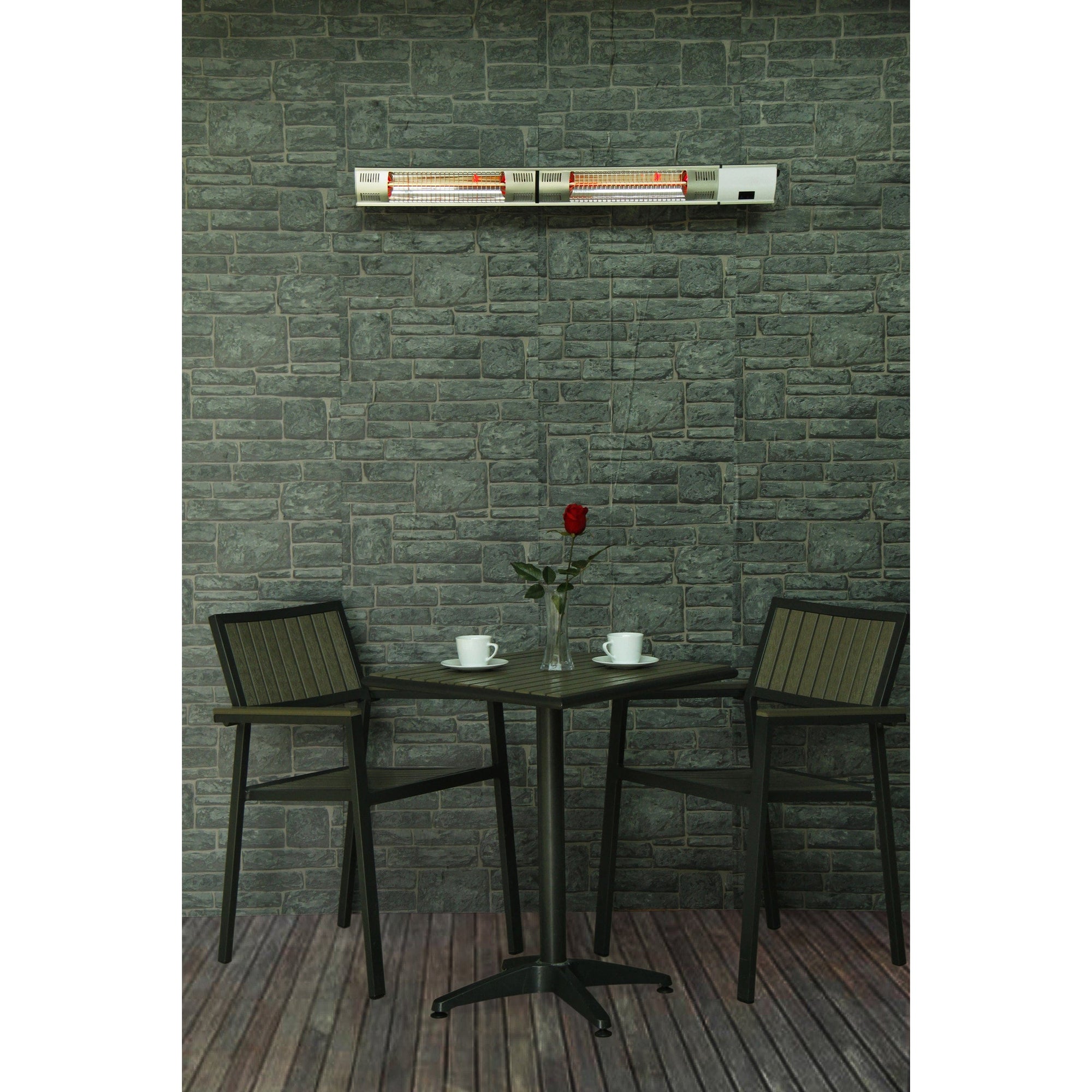 EnerG+ 240V Infrared Electric Outdoor Heater - Wall Mounted with Remote alt 0