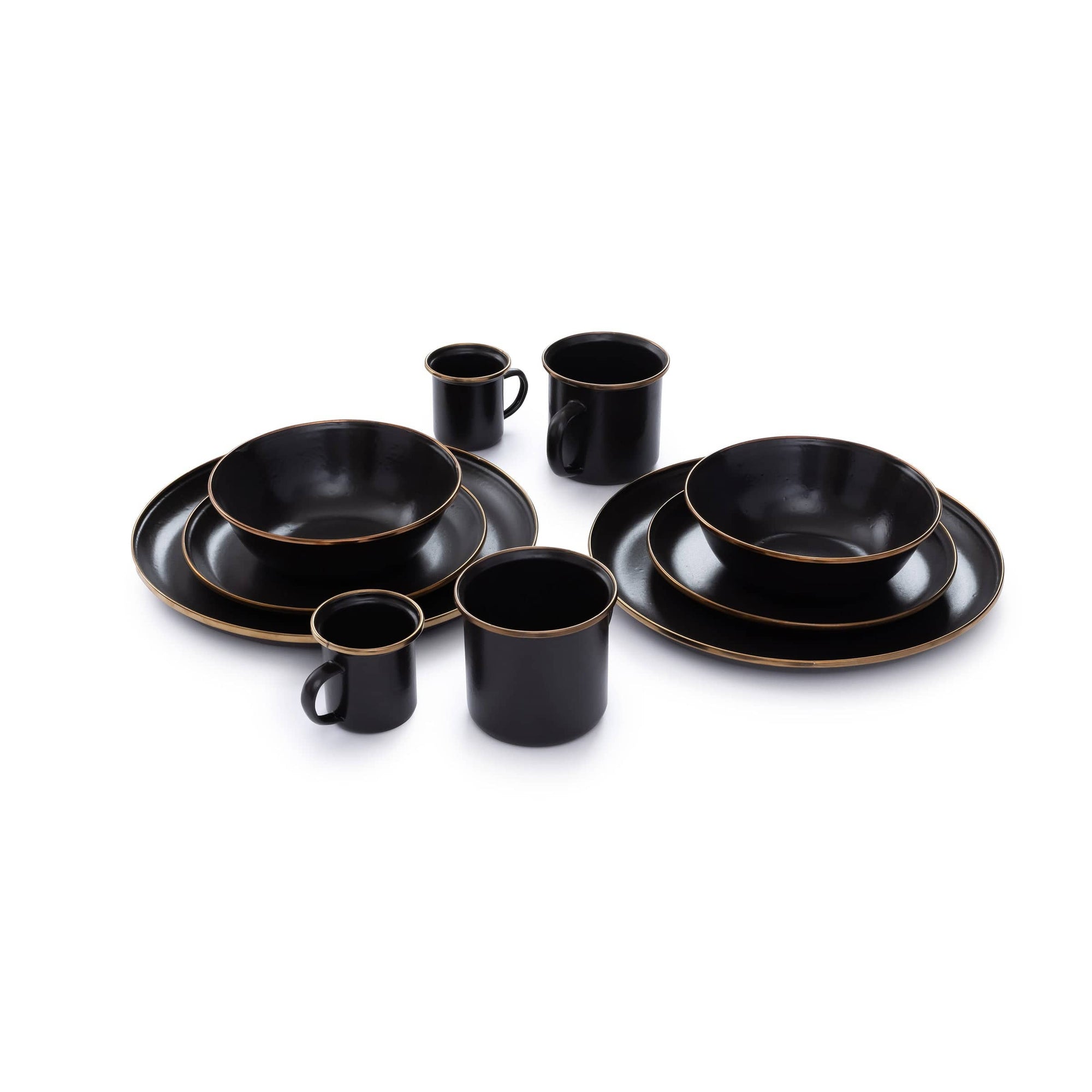 Enamel Bowl Set Charcoal Indoor/Outdoor alt 0