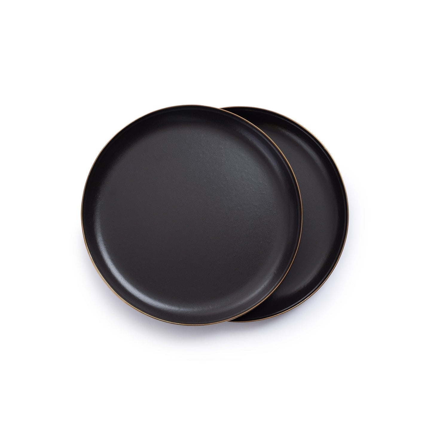 Enamel Deep Plate Set Charcoal Indoor/Outdoor alt 0