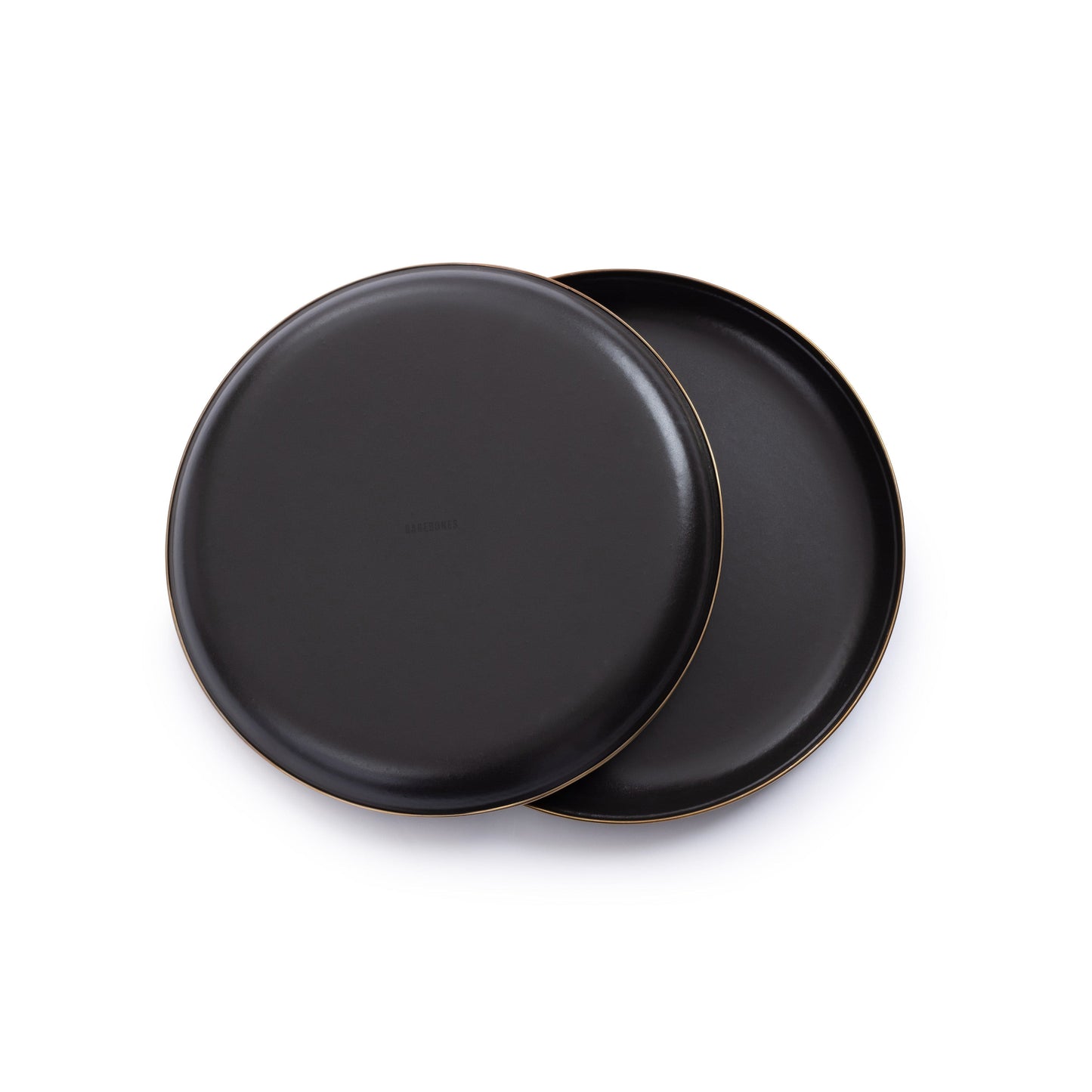 Enamel Deep Plate Set Charcoal Indoor/Outdoor alt 0