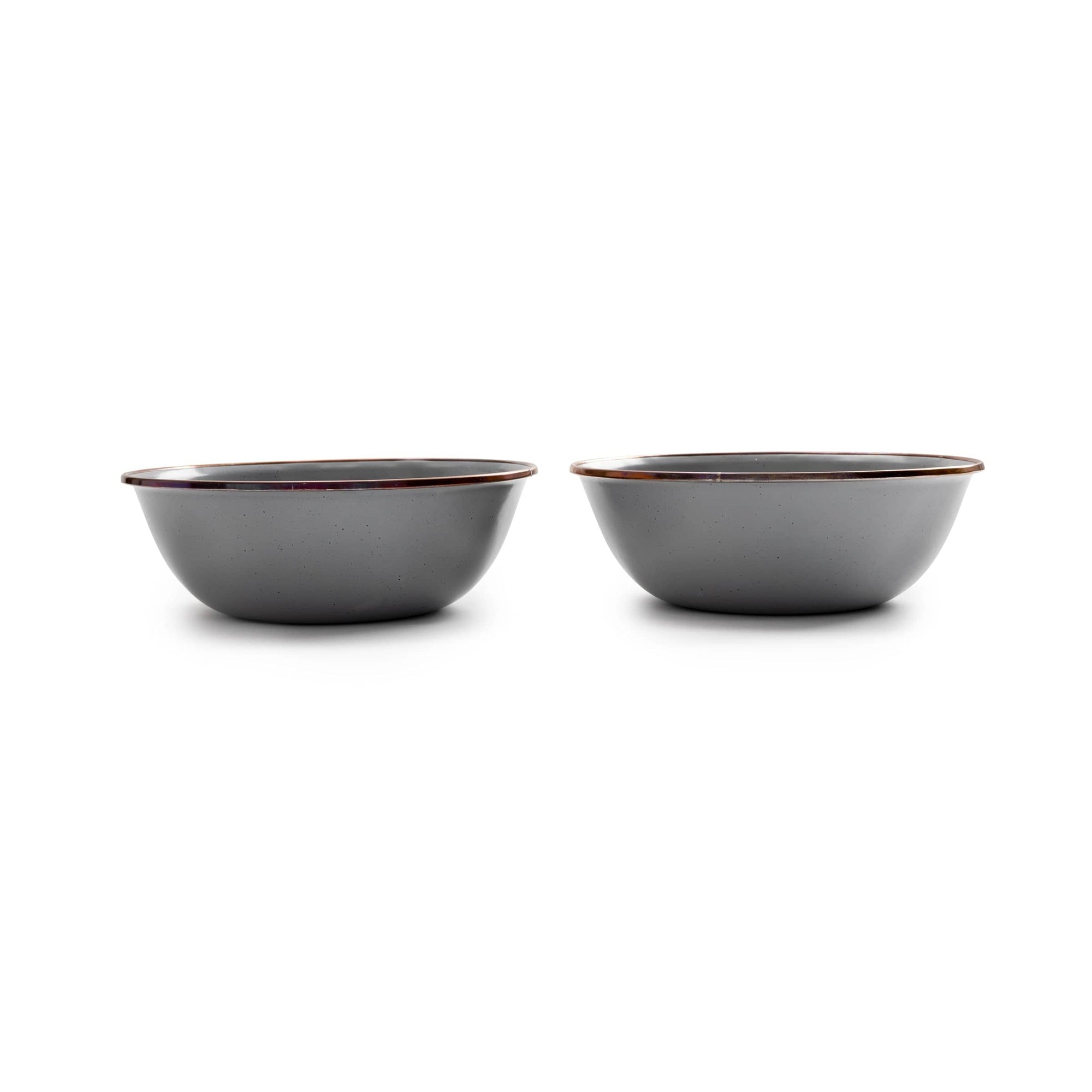 Enamel Bowl Set Slate Gray Indoor/Outdoor alt 0