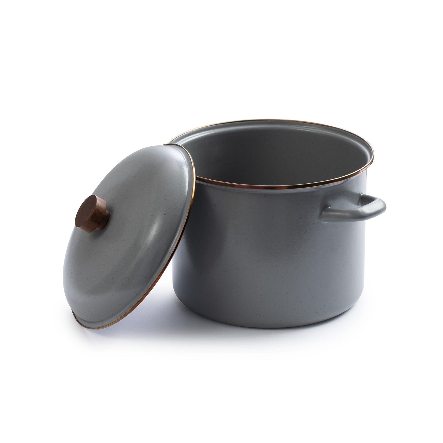 Enamel Stock Pot Slate Gray Indoor/Outdoor alt 0