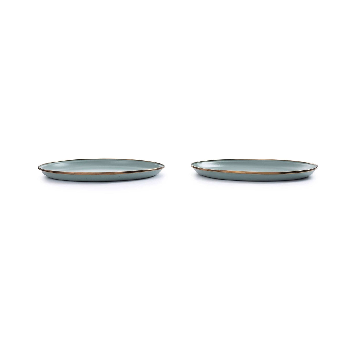 Enamel Deep Plate Set Mint Indoor/Outdoor alt 0