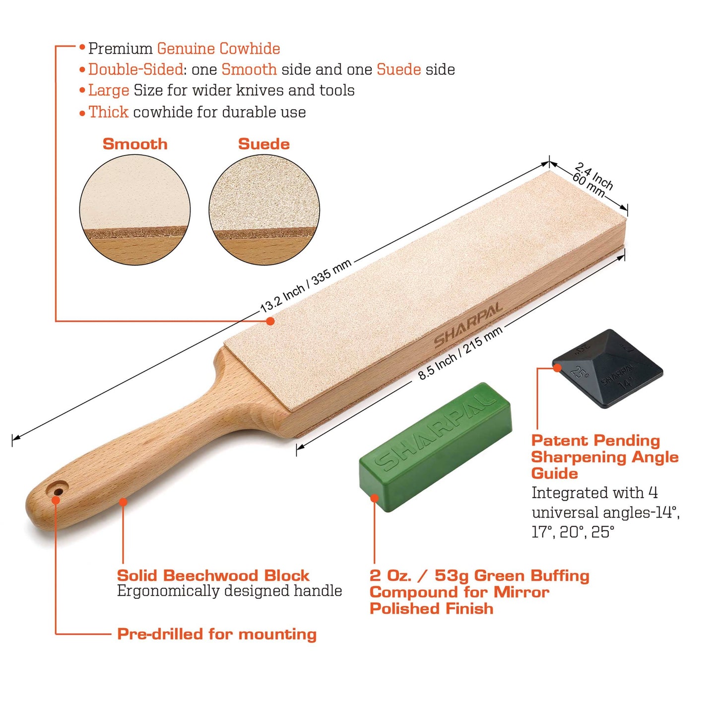Double-Sided Leather Strop alt 0