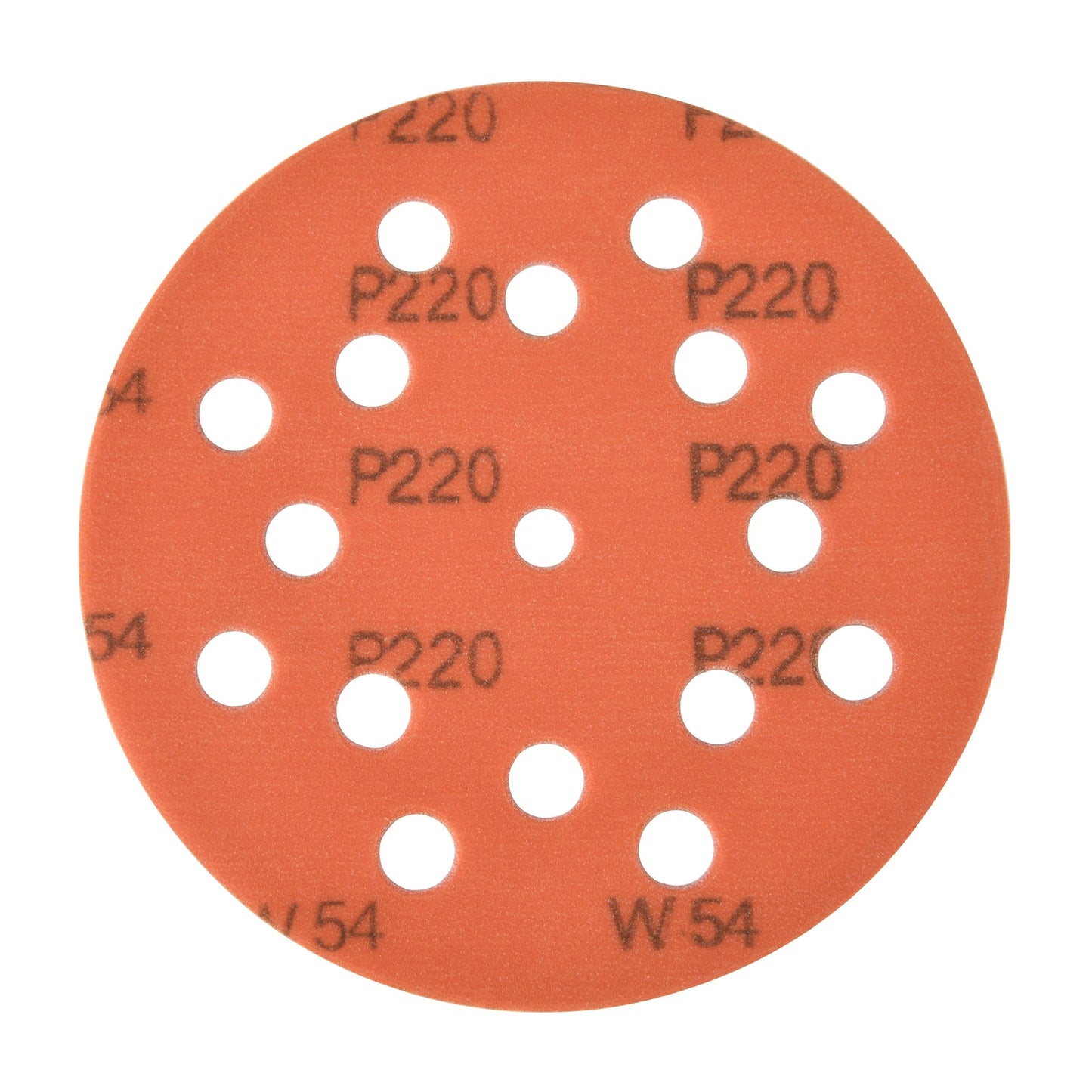 Ext. Orange 5" Sanding Disc -220g (10 Pack) alt 0