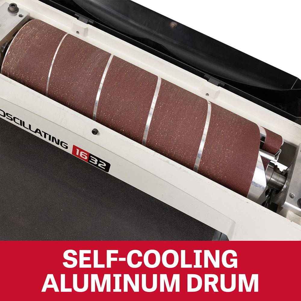 16" Oscillating Drum Sander with Stand - 1-1/2 HP 1 Ph 115V - JWDS-1632OSC