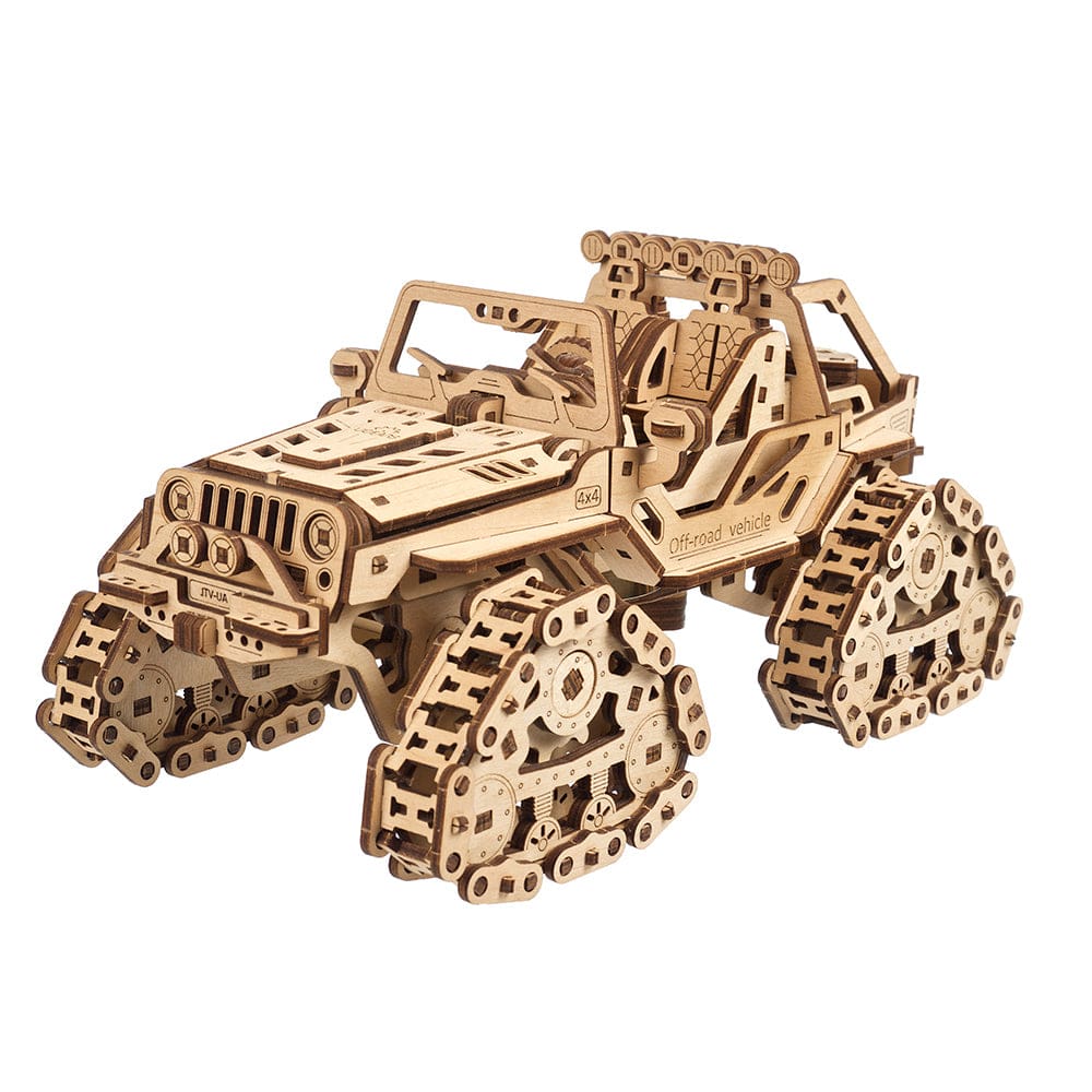 Tracked Off-Road Vehicle Wooden Craft Kit