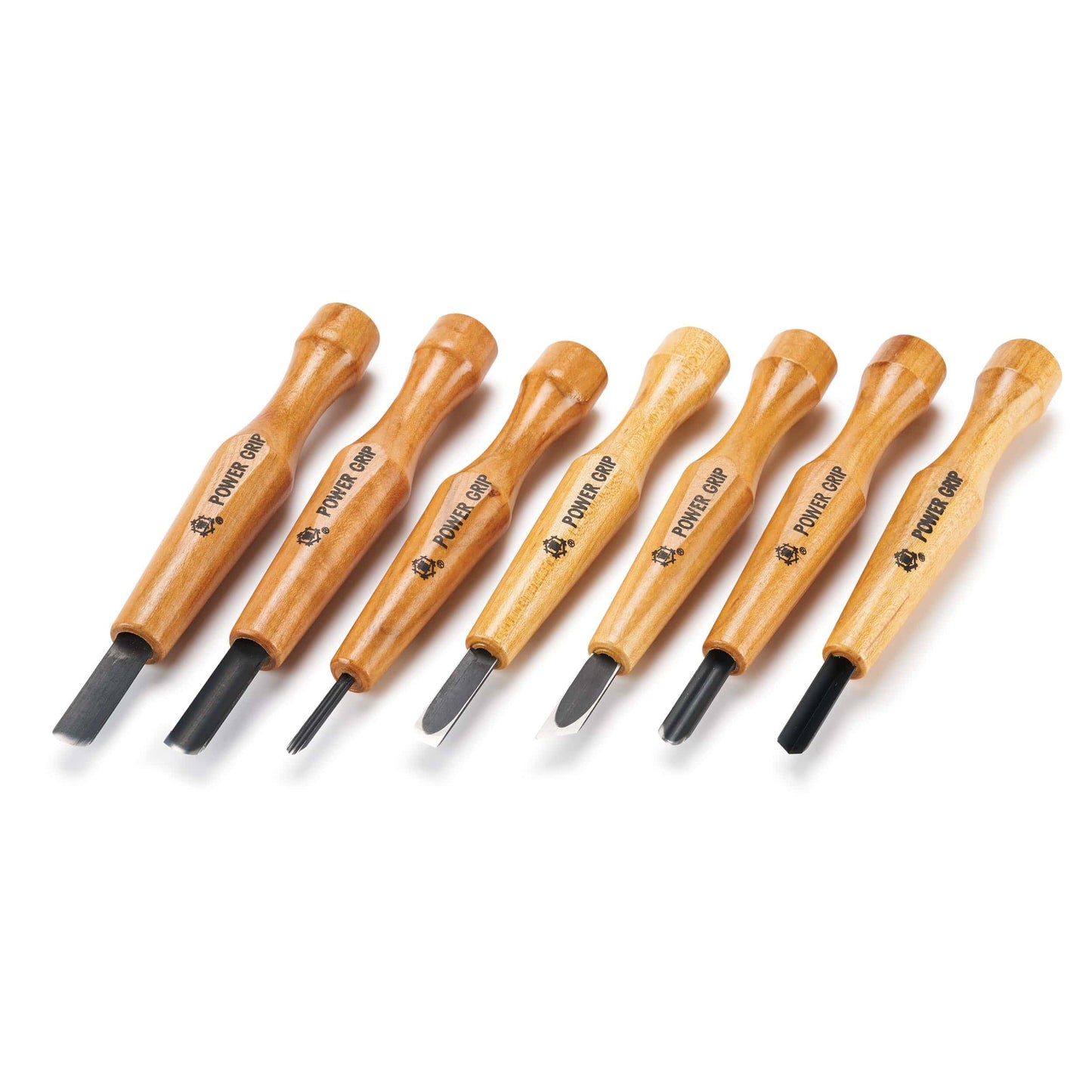Full Size Power Grip Carving Tool Set - 7 Piece alt 0